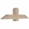 Ekena Millwork Eugene Smooth Timber Gable Bracket, Douglas Fir, 48"W x 14"H x 5 1/2"D x 5 1/2"F, 7/12 Pitch GBW048X14X0606EUG00SDF - alternate 3